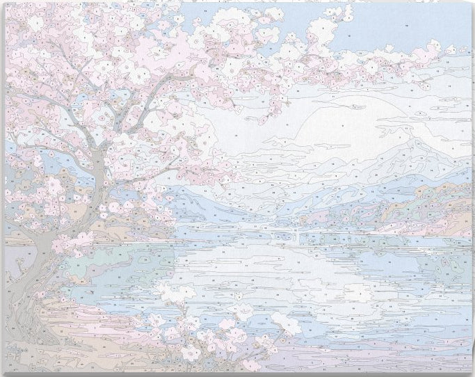 The image presents a tranquil scene of nature.
