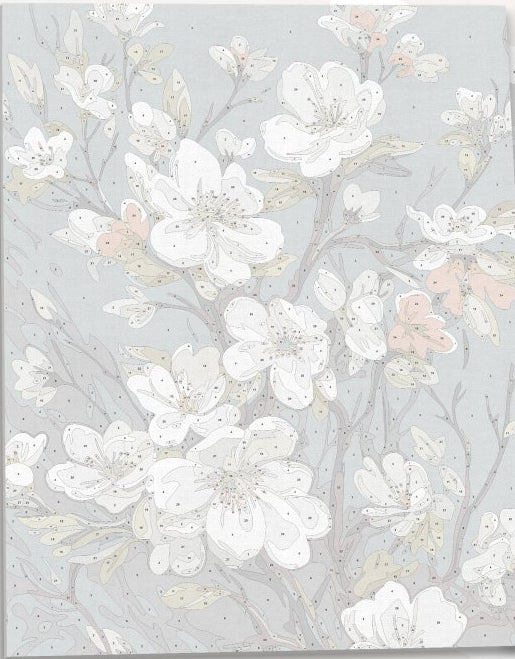 This is a poster featuring an illustration of flowers and foliage.