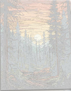 The image features a vibrant forest landscape.