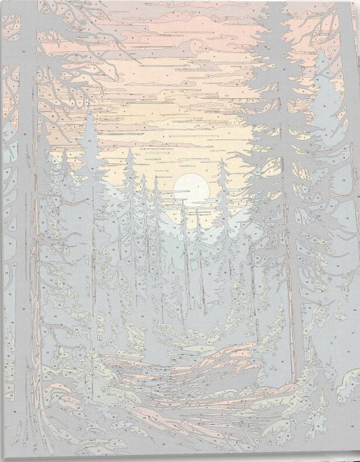 The image features a vibrant forest landscape.