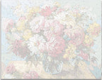 Detailed numbered canvas outline for Blossom Still Life botanical DIY painting - ColorEasePaint