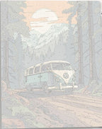 Detailed numbered canvas outline for Camping Trip outdoor adventure DIY painting project - ColorEasePaint