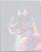 Detailed numbered canvas outline for Cat Profile artistic animal DIY painting - ColorEasePaint