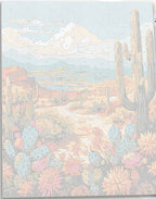 Detailed numbered canvas outline for Desert Flora Hues botanical DIY painting project - ColorEasePaint