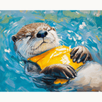 Dreaming Otter - Number Artist Paint by Numbers Kits