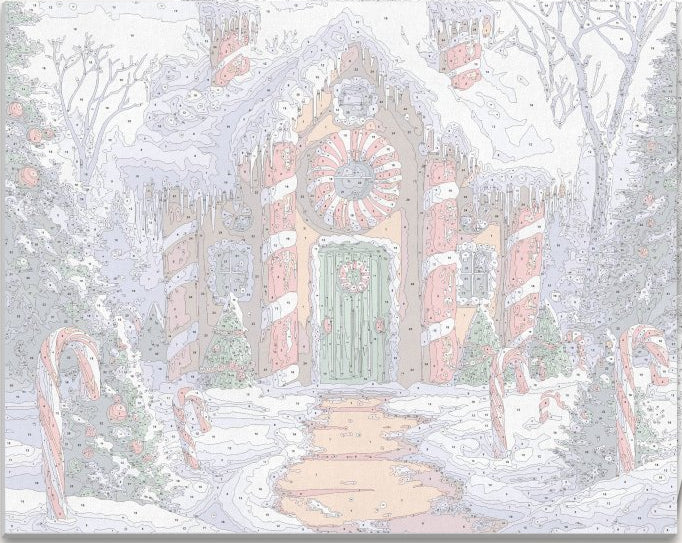 Gingerbread Cottage - Number Artist Paint by Numbers Kits