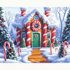 Gingerbread Cottage - Number Artist Paint by Numbers Kits