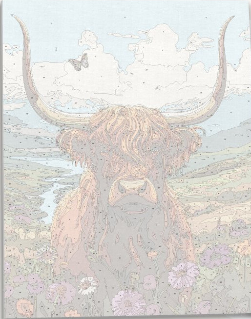 Highlands Cow - Number Artist Paint by Numbers Kits