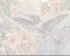 Detailed numbered canvas outline for hummingbird and floral botanical DIY painting - ColorEasePaint