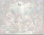 Detailed numbered canvas outline for Kittea Party cat and teacup DIY painting - ColorEasePaint