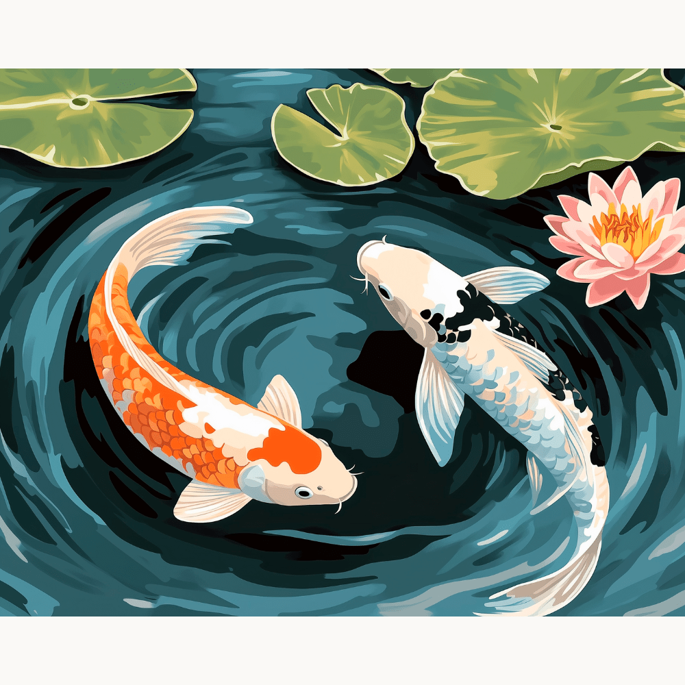 Koi Harmony - Number Artist Paint by Numbers Kits