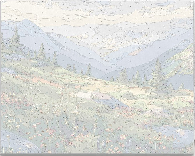 Mountain Chain View - Number Artist Paint by Numbers Kits