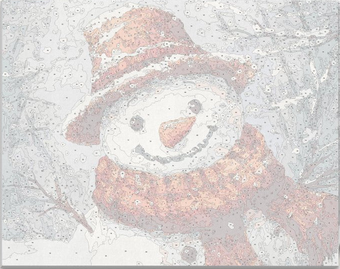 Mr. Snowman - Number Artist Paint by Numbers Kits