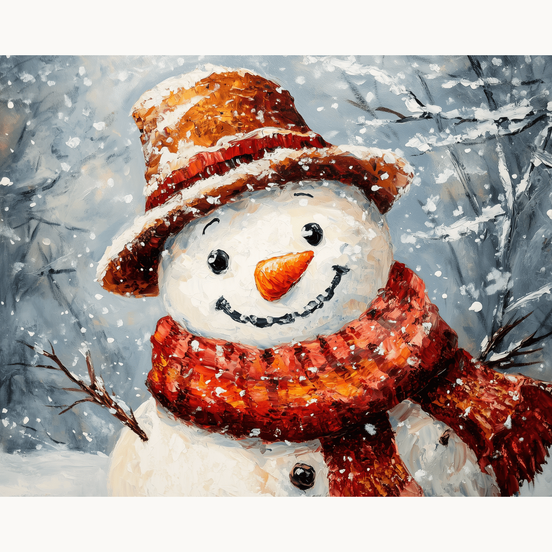 Mr. Snowman - Number Artist Paint by Numbers Kits