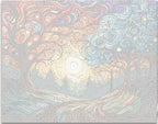 The image depicts a vibrant and colorful landscape scene.