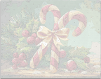 High-definition numbered canvas outline for Ribbon Candy Cane DIY painting project - ColorEasePaint