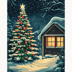 Professional DIY paint by numbers kit with midnight blue acrylic paints for Shining Star - ColorEasePaint