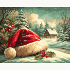 Complete DIY paint by numbers kit with a full set of acrylic paints for The Tale of Christmas - ColorEasePaint