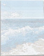 Detailed numbered canvas outline for Warm Beach Waves coastal landscape DIY painting - ColorEasePaint