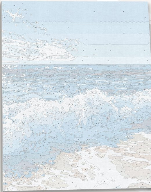 Warm Beach Waves - Number Artist Paint by Numbers Kits